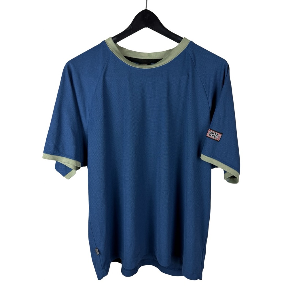 Vintage 90s ZOIC Streetwear Cycling Lightweight Athletic Blue Shirt Size XL